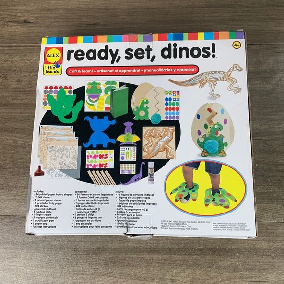 Alex Little Hands Ready, Set, Dinos! 8 Activities 259 pieces 4+ Creativity - Picture 2 of 12